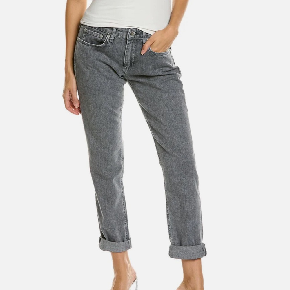 Rag & Bone Dre Low-Rise slim boyfriend jean
Size:  25
Color:  Colby